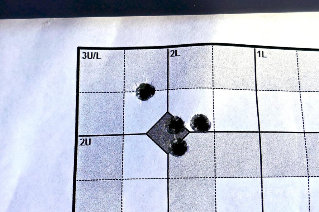 100 yard zero group with Riton Scope