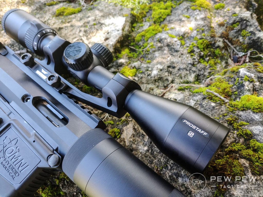 Garrow Arms 17 HMR Scope on a rock