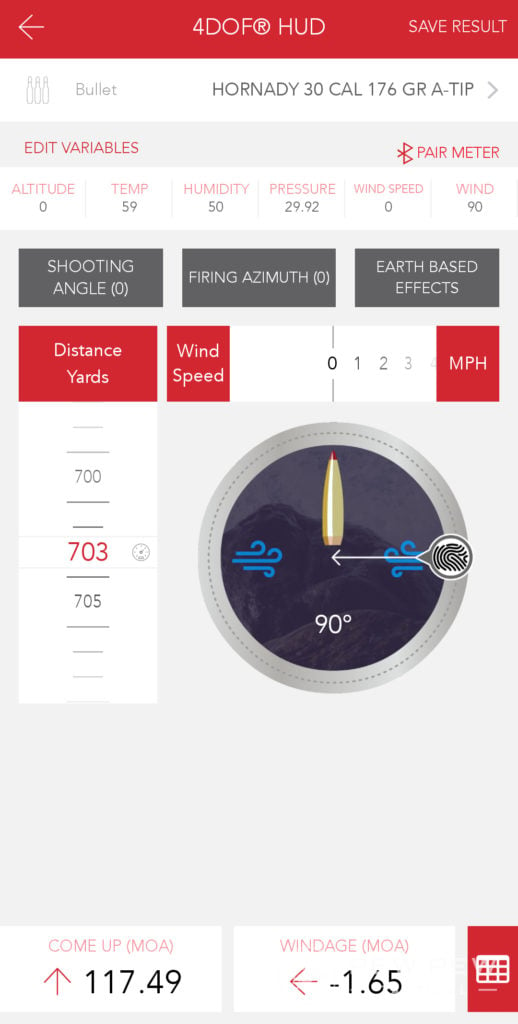 Hornady 4DOF App