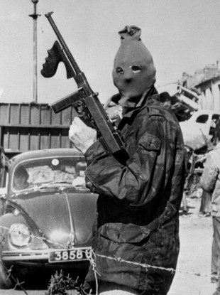 An IRA guard with a Thompson