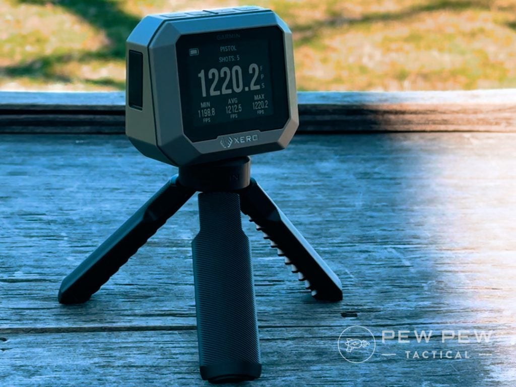 Garmin Xero C1 Pro standing