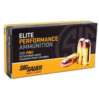 Sig Sauer Elite Performance 10mm Auto 180gr FMJ, 50 rounds