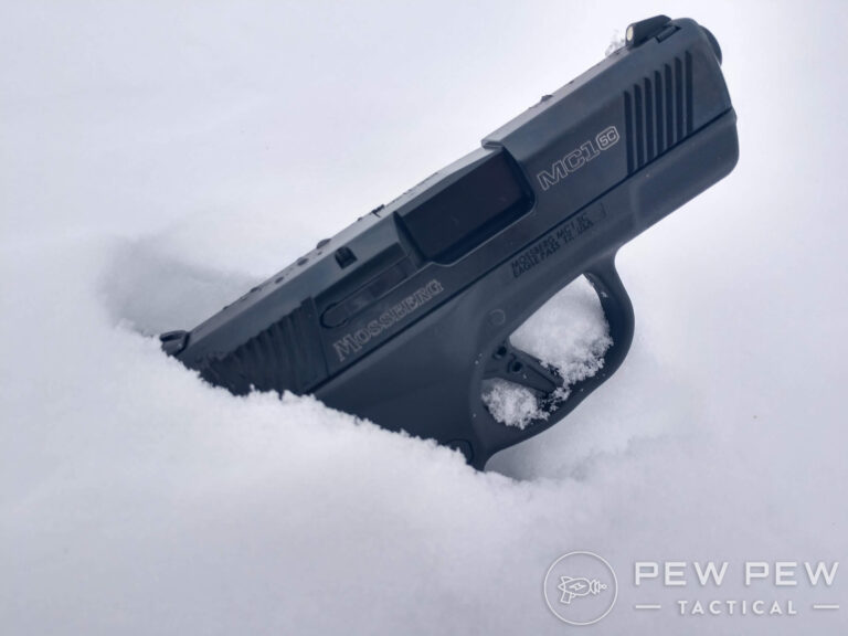 Mossberg MC1 SC in the Snow