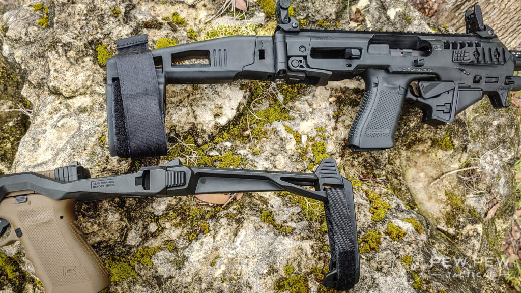 Roni and Recover Tactical 20/20 braces side by side