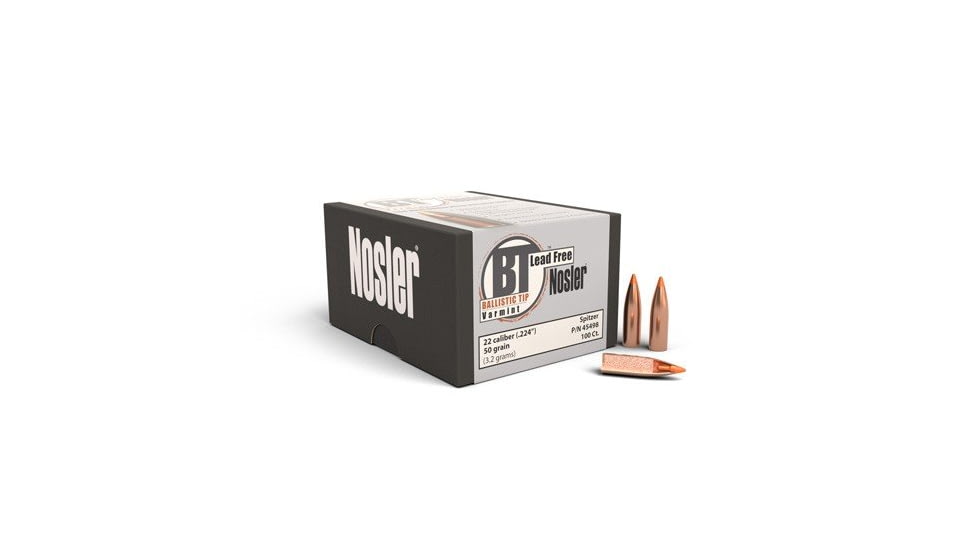 Nosler Ballistic Tip .22 Caliber 50 Grain Bullets