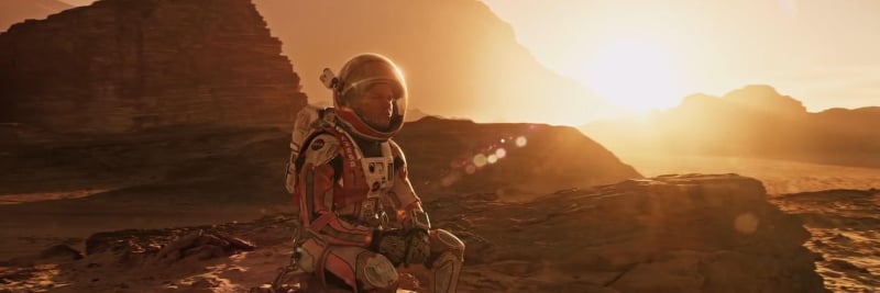 The Martian seated