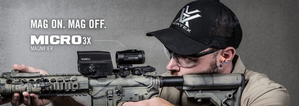 Vortex Micro 3X Magnifier on Rifle