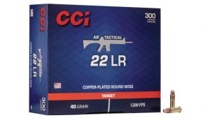 Product Image for CCI Ammunition AR Tactical .22 LR 40gr. Copper Plated Round Nose Rimfire Ammunition