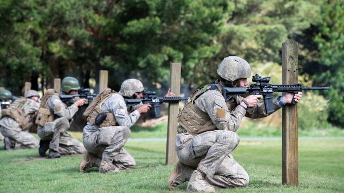 New Zealand forces training with the LMT MARS-L rifle