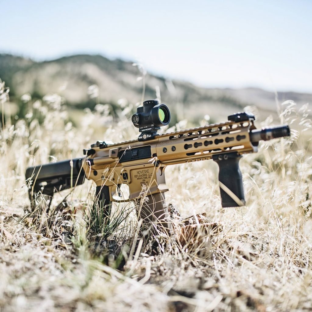 Noveske9 in a field