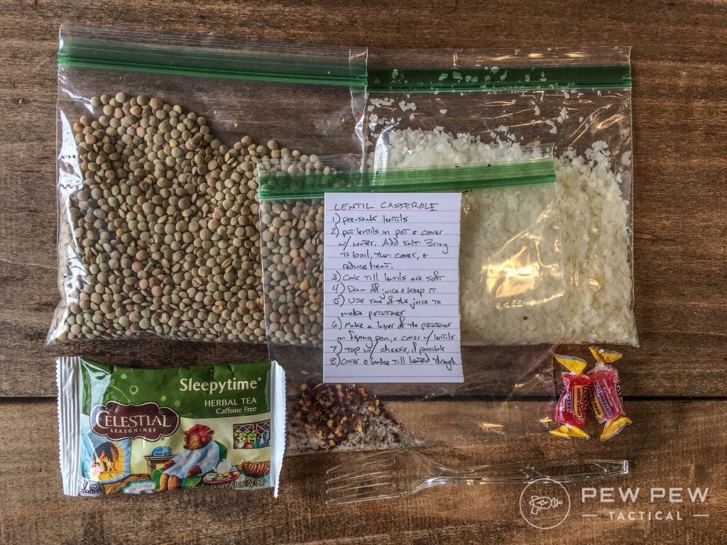 DIY MRE Lentil Casserole