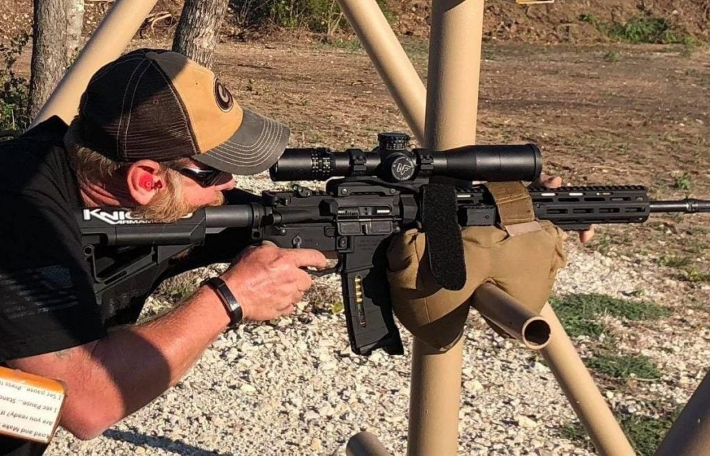 Ash Hess with his KAC SR15