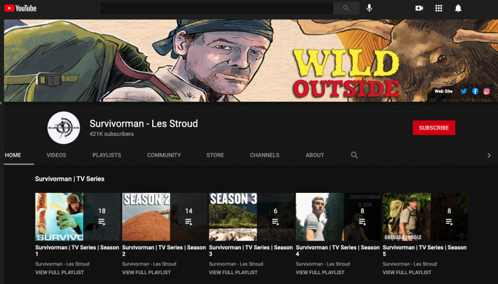 Survivorman YouTube