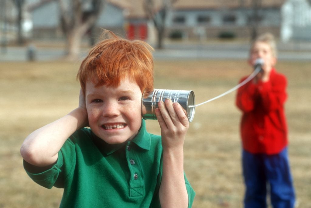 cup on a string phone