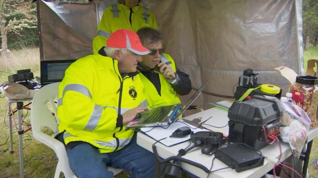 Oregon Hams during a disaster response drill