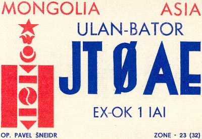 QSL Card from a Mongolian Ham