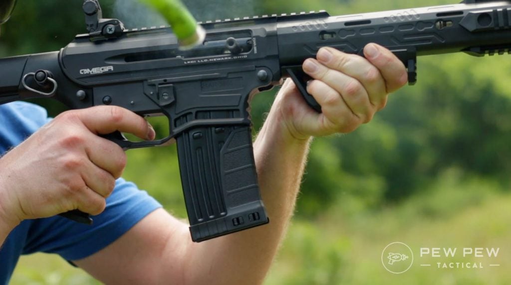 Video Review Omega Arms AR12 Budget AR Shotgun Pew Pew Tactical