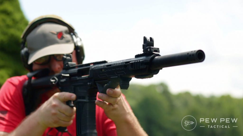 Video Review Omega Arms AR12 Budget AR Shotgun Pew Pew Tactical