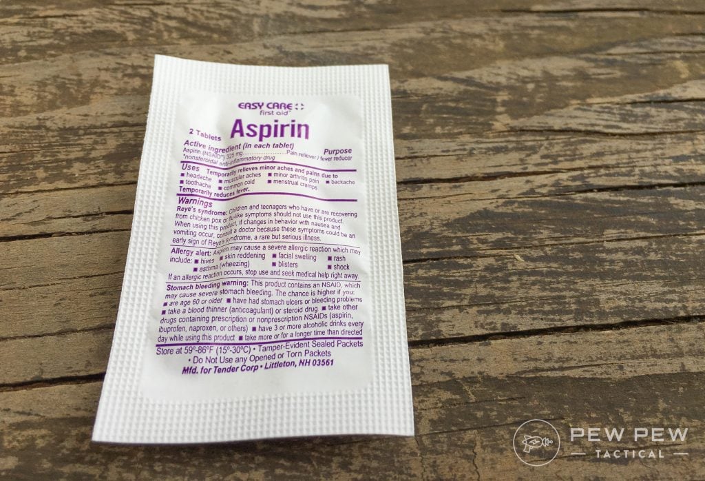 DIY First Aid Kit Aspirin