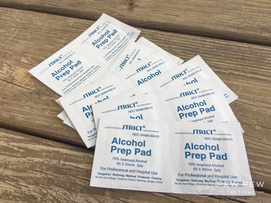 DIY First Aid Kit Alcohol Wipes