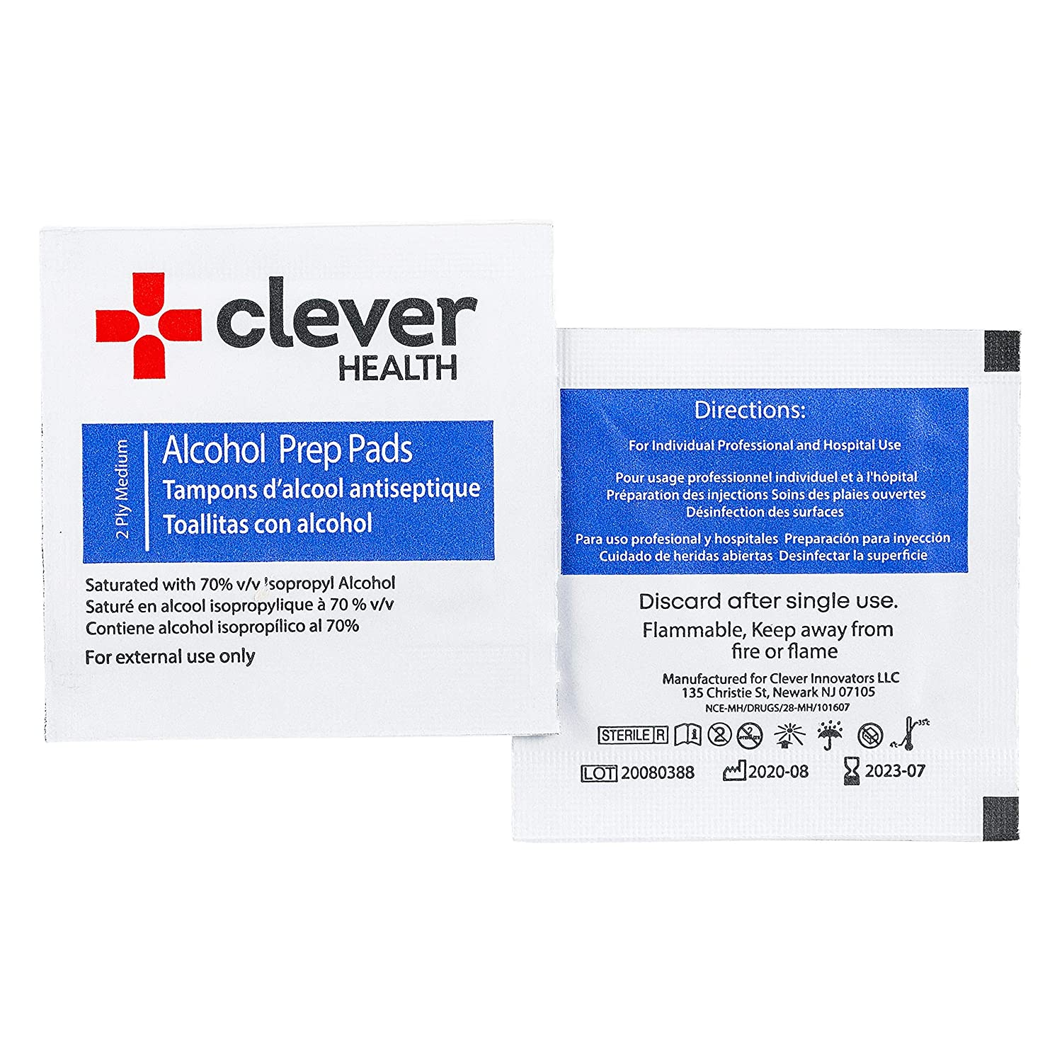 Alcohol Prep Pads, 200 Count