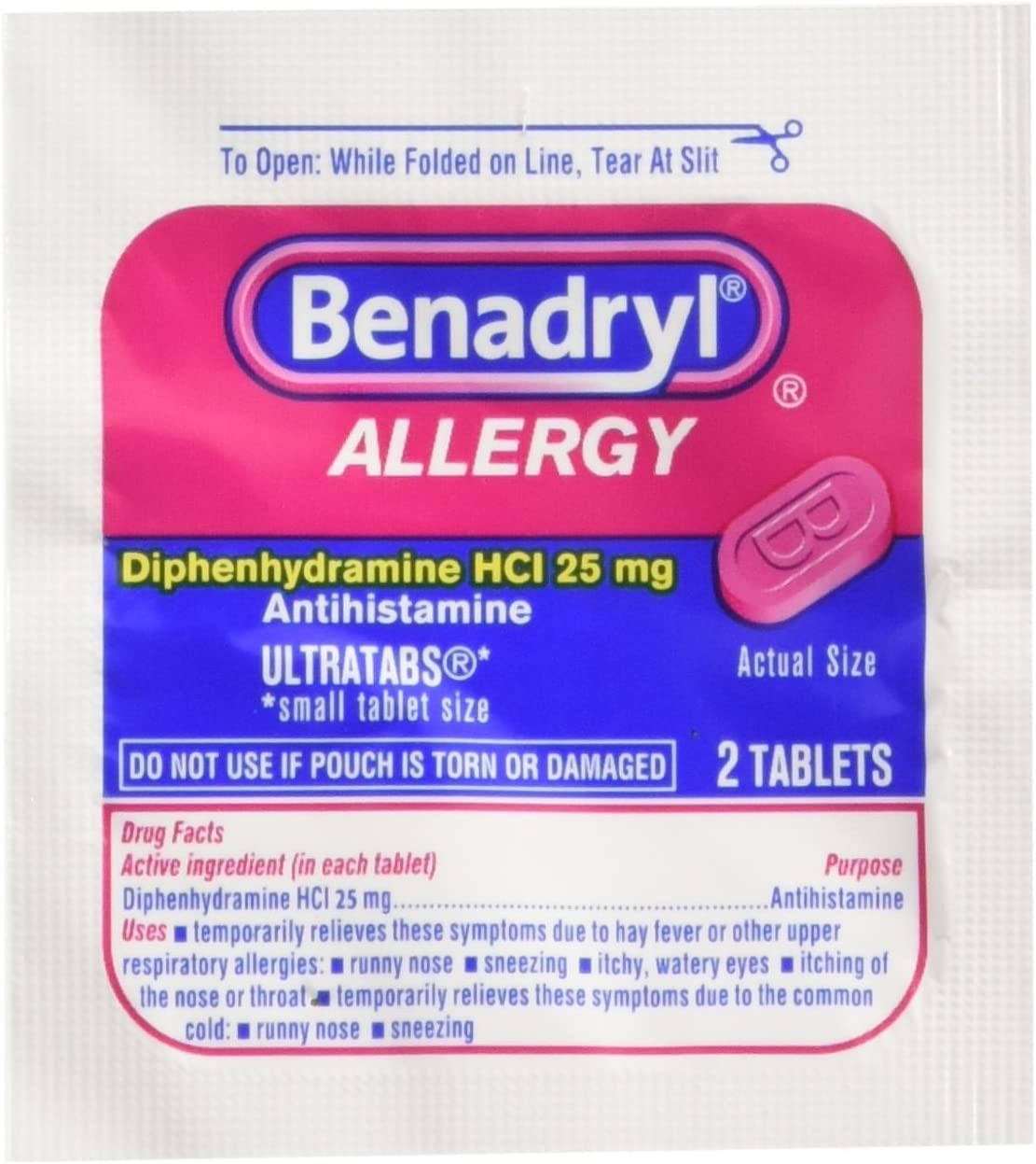 Benadryl, Individual 25 Count