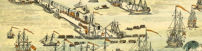 British ships land in Boston