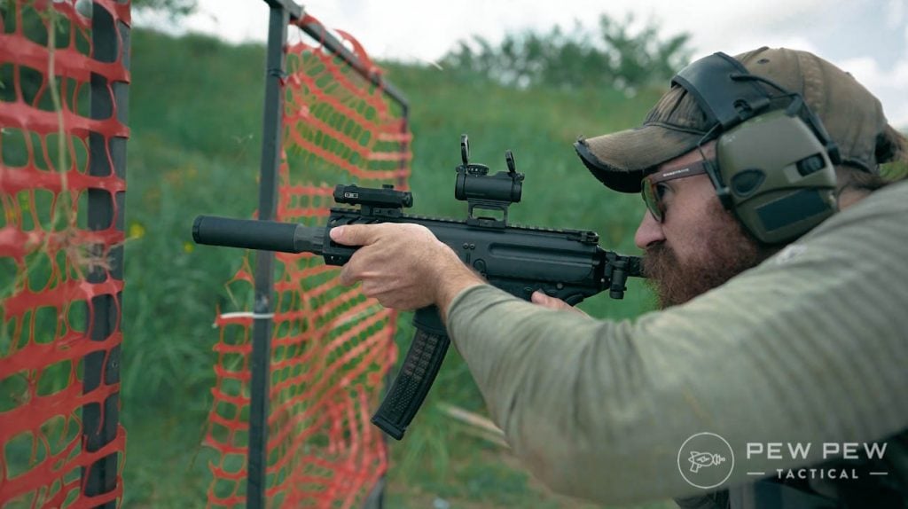 Sig Sauer MPX K Shooting Barrier