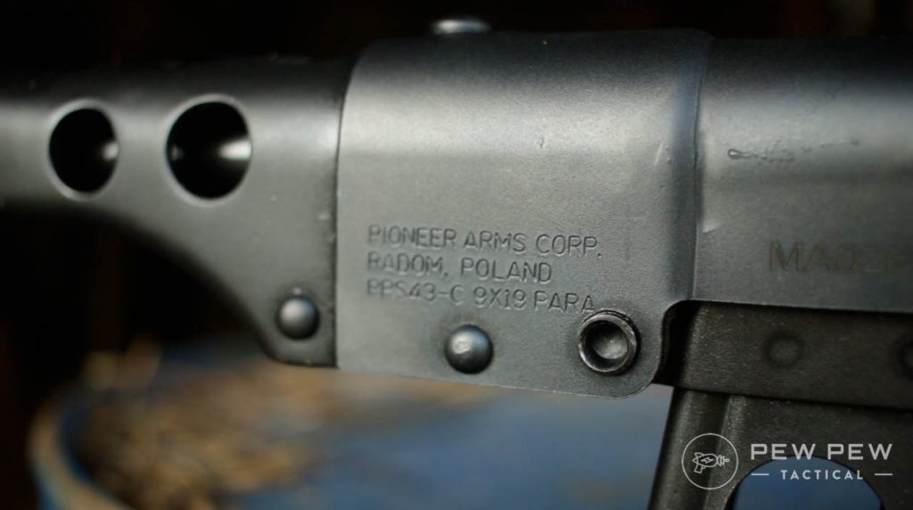 Pioneer Arms PPS43-C Stamped Receiver