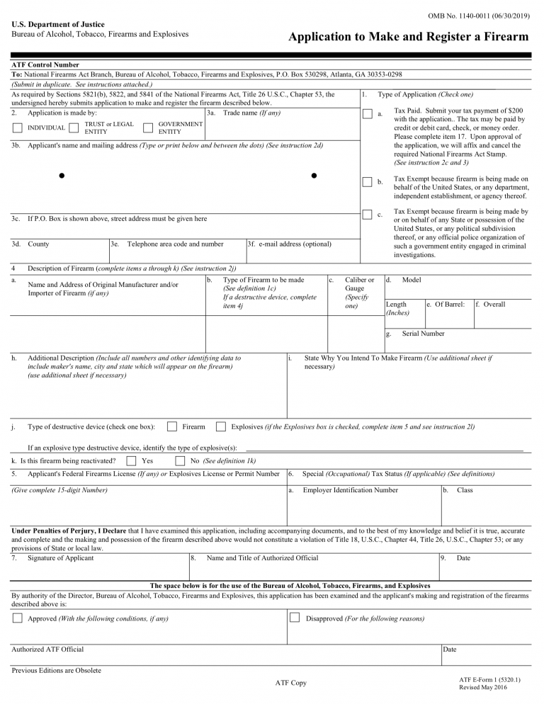 ATF Forms Explained: A Guide to Common Form Types - Pew Pew Tactical