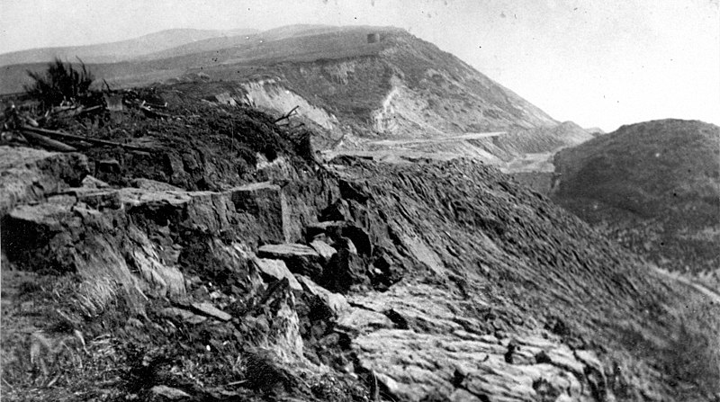 Mussel Rock Landslide from the 1906 San Francisco Earthquake