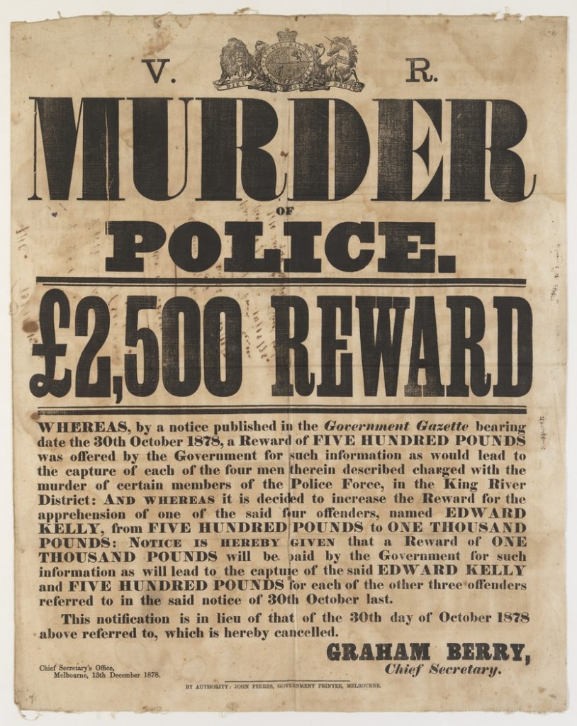 Ned Kelly Wanted Poster