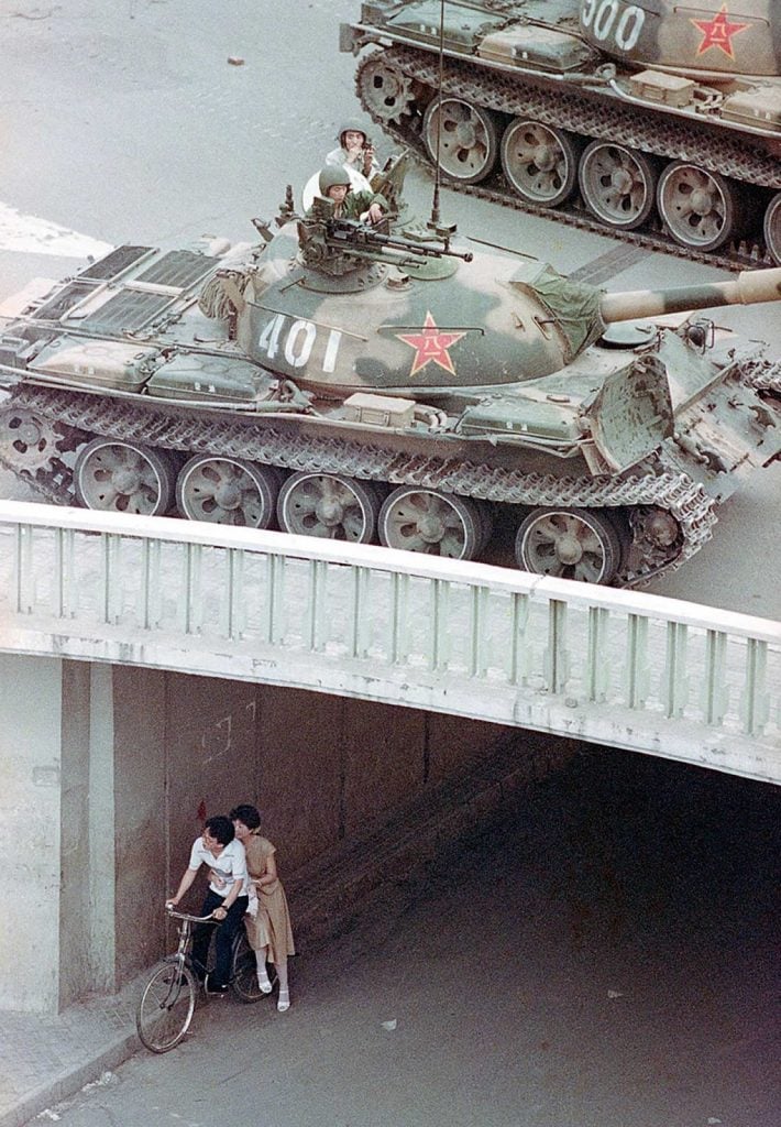 Tank at Tiananmen Square Protests