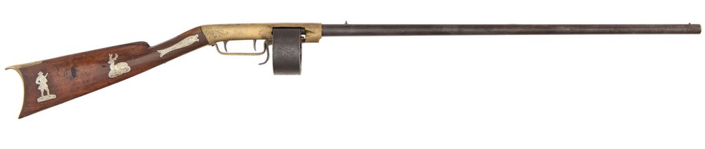 Alexander Hall revolving rifle