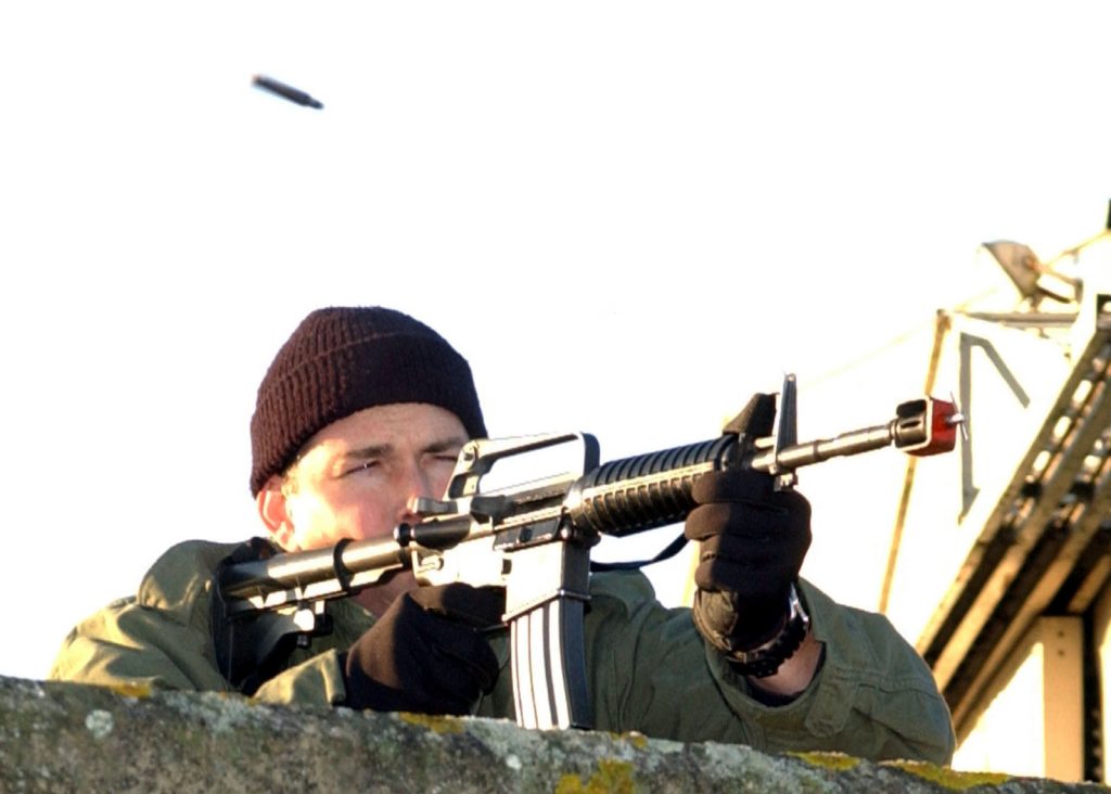 Shooting a GAU-5/A