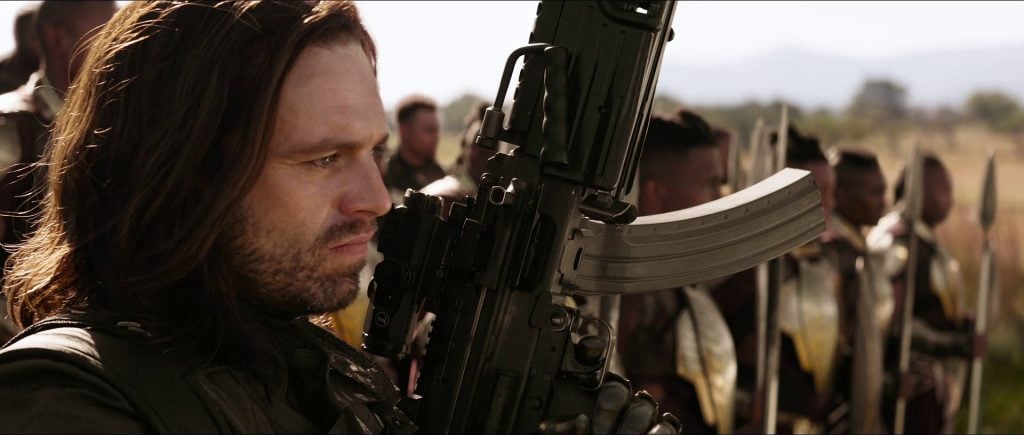 Bucky M249 SAW magazine Infinity War