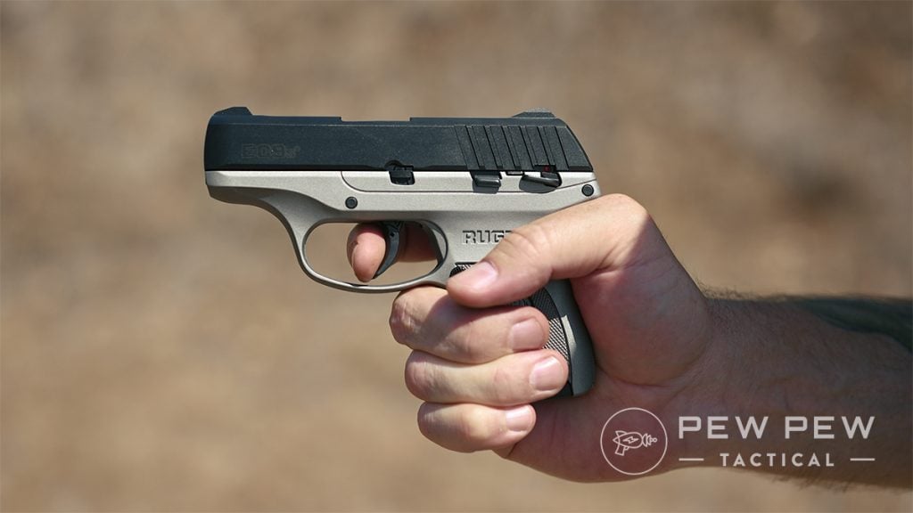 Ruger EC9s one hand