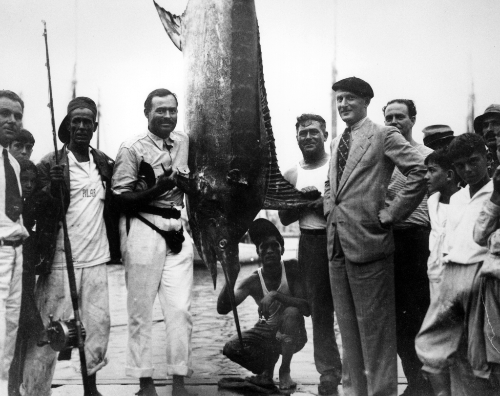 Hemingway in Havana after catching a marlin