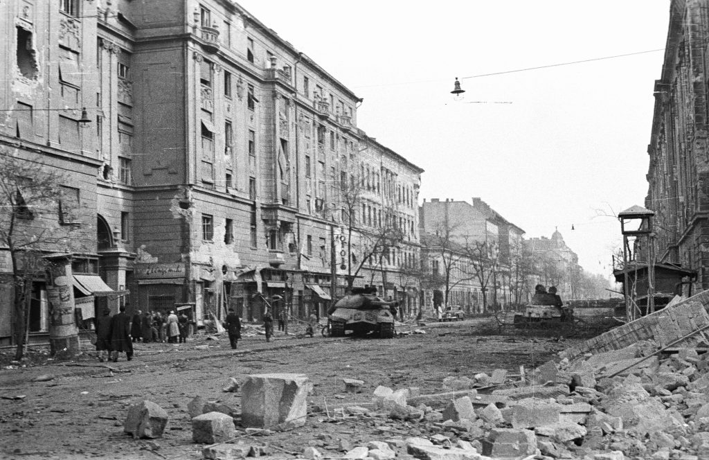 Wreckage in Budapest