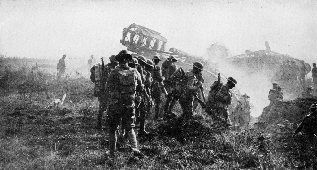 American soldiers on the way to Hindenburg Line