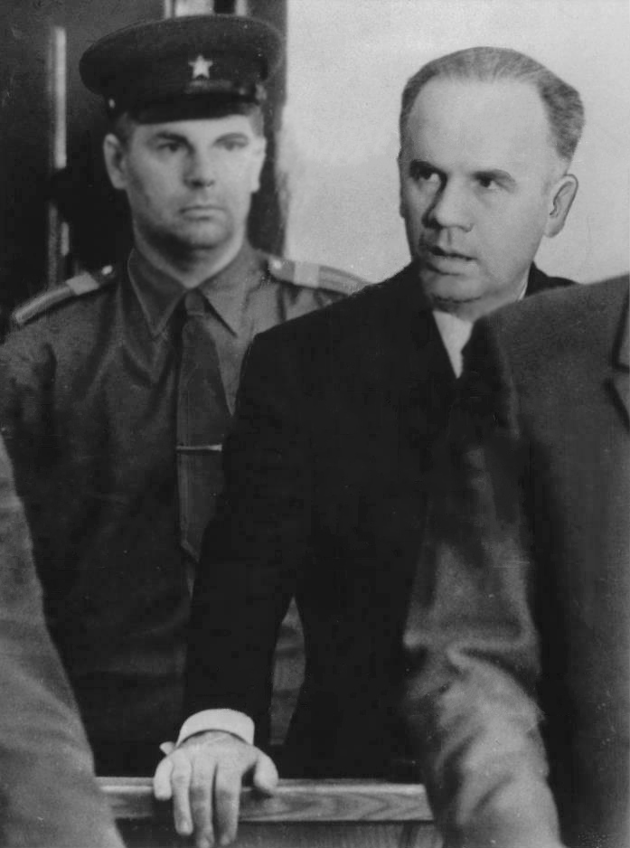 Penkovsky (right) during his trial