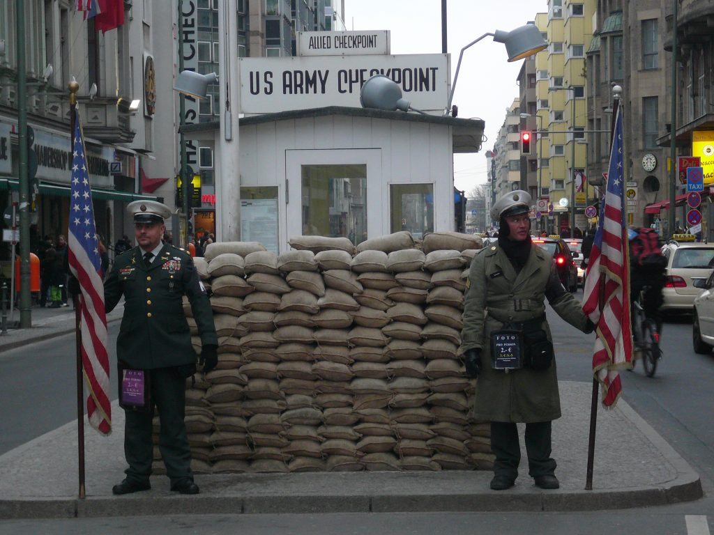 Soldiers at Checkpoint Charlie