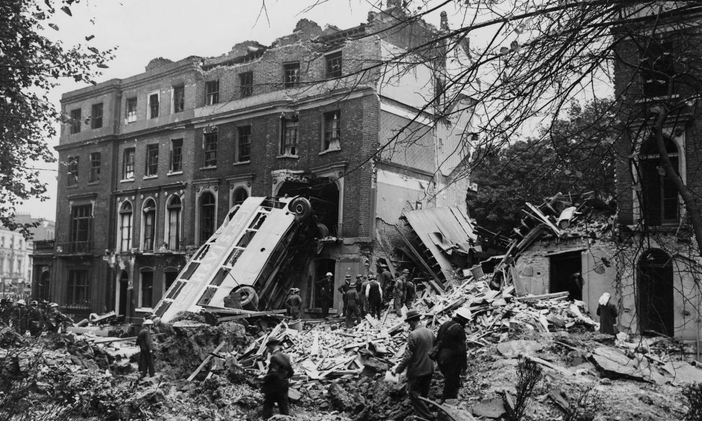 Damage to London during the Blitz