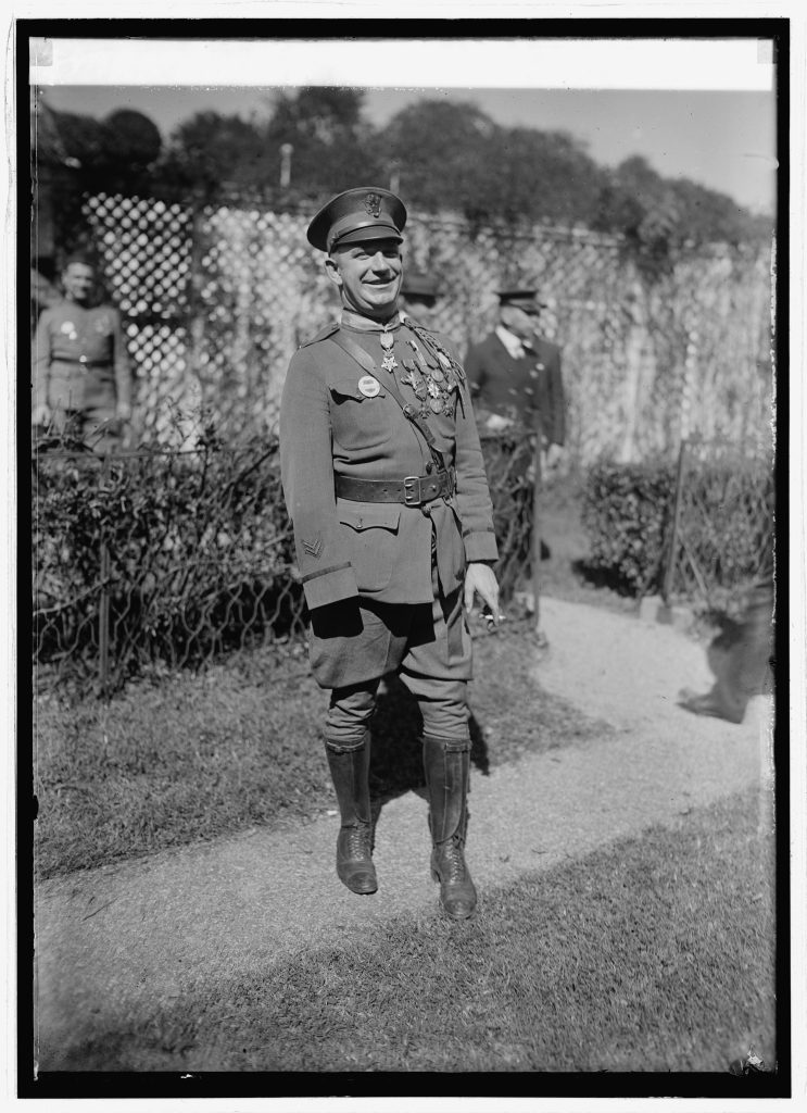 Lt. Dan R. Edward at the White House in 1924