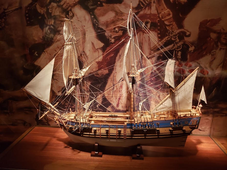 A model of the Queen Anne's Revenge in the NC Museum of History