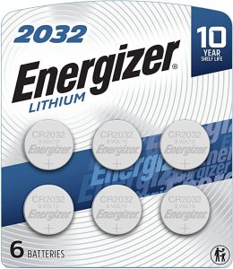 Energizer CR2032 3V Lithium Batteries, 6-Count