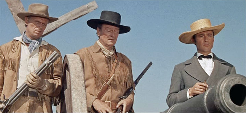 Jim Bowie with his Nock gun (left)