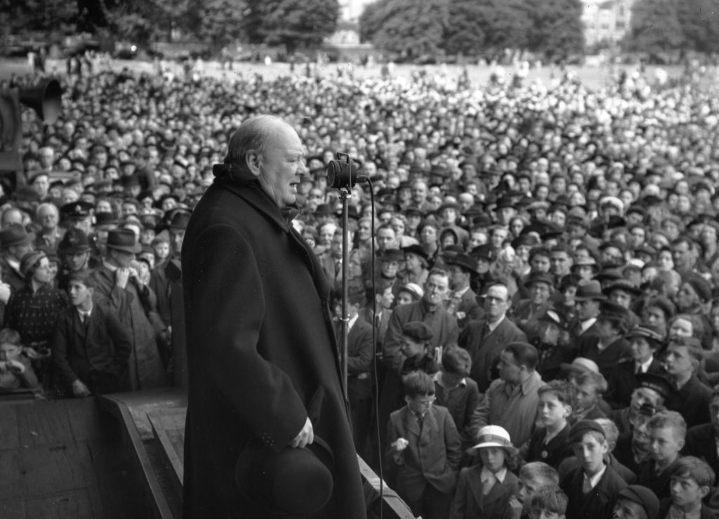 Churchill and Crowd