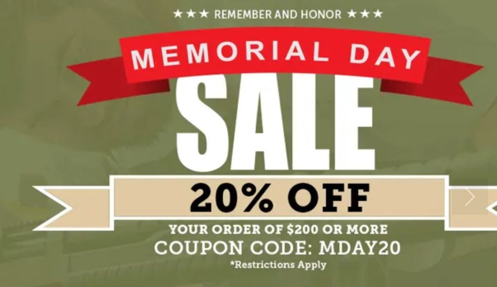 Memorial Day Sale on Guns and Ammo