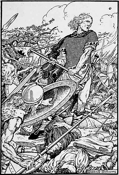 Alfred the Great at the Battle of Ashdown. 